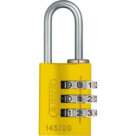 ABUS Zahlenschloss 145/20 gelb Lock-Tag
