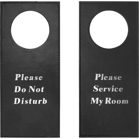 Lot de 2 panneaux « Do Not Disturb » en polyuréthane de qualité supérieure pour la maison, hôtel, bureau, spa, cabinet d'avocats, massage (1/5)