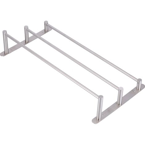 Porte-serviettes amovible à 3 niveaux, 60 cm, en acier inoxydable 304, pour salle de bain à domicile (1/5)