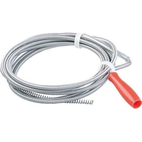 pair Furet de plomberie - AGT - 3 m - Acier galvanisé - Ø 6 mm - Déboucheur universel