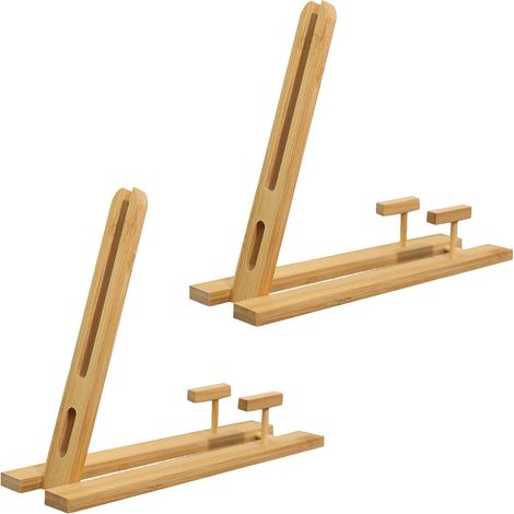 Soporte Para Abanico - Madera Natural - Estilo Chino Japonés - Para Decoración Interior - 2 Unidades (1/5)