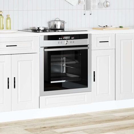 Armoire 4 Portes en Bois Ingénierie Blanc - Grande Capacité de Rangement, Design Moderne et Élégant pour Chambre à Coucher (1/5)