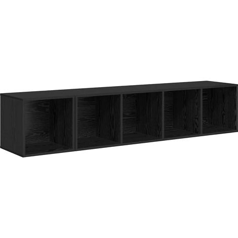 Maison Exclusive - TV-Schrank Set 2 pcs Schwarz Eichen-Optik Holz