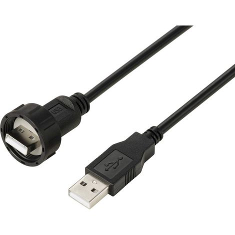 Cavo USB 2.0 con spina USB-a su spina IP67-USB-a, 0,5 m. TC-E13T-MU2-MWA/NWA-0.5PV-S Cavo in plastica impermeabile TC-1 (1/4)