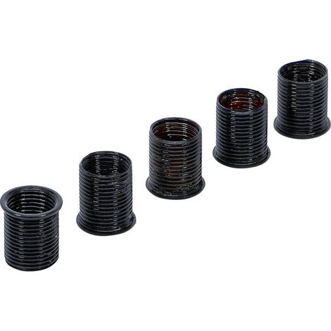 Inserts Taraudés M14 x 1,25 mm - 19 mm, Lot de 5 - Fixation Fiable et Durable, Acier, 5 pcs - D-Work (1/5)