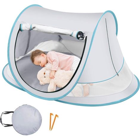 Tente Solaire Bébé de Plage pour Bébé,Toile Anti Sable Extérieur Pare (1/5)