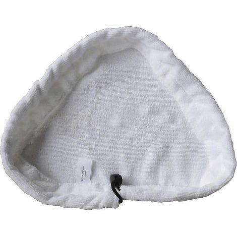 Lingettes de rechange AURA pour balai vapeur, lingettes triangulaires réutilisables et lavables en microfibre, pour moquette et parquet. (1/3)