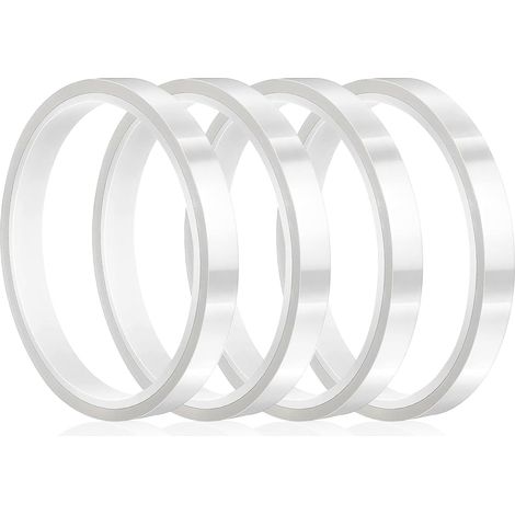 Ruban Adhésif Haute Température - 4 Rouleaux - Film PET Transparent - Résistance 220°C - Sublimation et Électronique - 10mm x 33m (1/5)