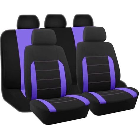 Un set completo di coprisedili per auto, inclusi sedili anteriori e posteriori, protezioni impermeabili per sedili auto, design universale, per la maggior parte dei SUV e L (1/5)