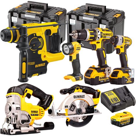 DeWalt DCK699M3T XR 6 Piece Kit 18v 3 x 4.0Ah DCD795N DCF886N DCH253N DCS331N (1/5)
