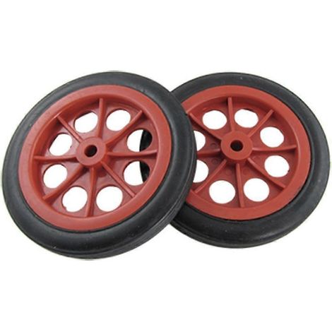 2 Stück austauschbare Einkaufskörbe für Einkaufswagen, 4,4"-Räder, rot/schwarz
