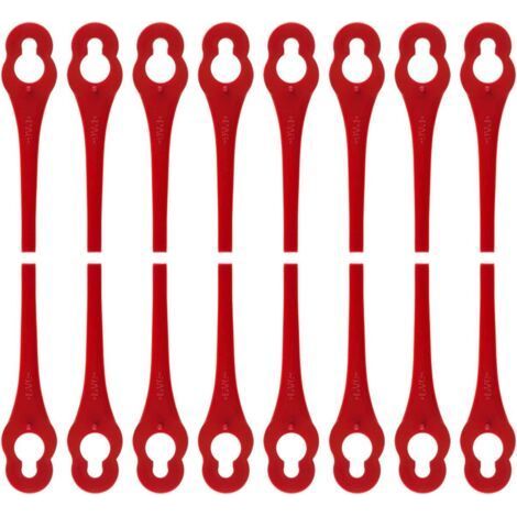 Lot de 100 Lames en Plastique de Rechange pour Coupe Bordure Florabest LIDL - Longueur 8,3cm (1/5)