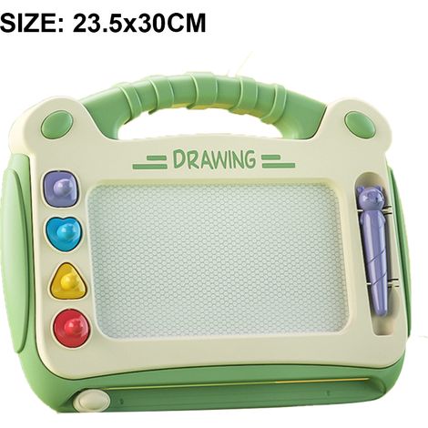 1 Tableau magnétique, 4 zones de couleur, style graffiti, effaçable, ABS non toxique, pour enfants, voyage (1/5)
