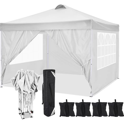 Abri pliant, 3 x 3 m, Imperméable, 4 Murs latéraux (1/2)