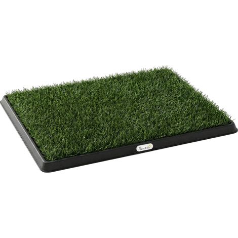 Tappetino per Cani 63x50,5x3,5 cm Vassoio con Erba Artificiale in PP e PE Verde (1/5)