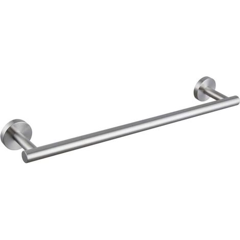 40x5.5x7 cm, Wall-mounted bathroom towel rack, wall-mounted towel bar, stainless steel, matte (1/5)