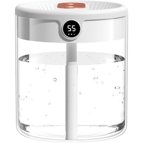 Humidificateur de Chambre, 2Lpour Chambre Simple, Humidificateur d'air Chambre automatique, Humidificateur Diffuseur pour Plantes de Bureau (Blanc) (1/5)