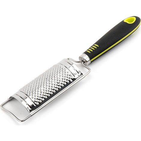 Grattugia per formaggio in acciaio inox, grattugia per formaggio con manico, grattugia per formaggio portatile per parmigiano, verdure, zenzero, aglio, limone, di DEBUNS