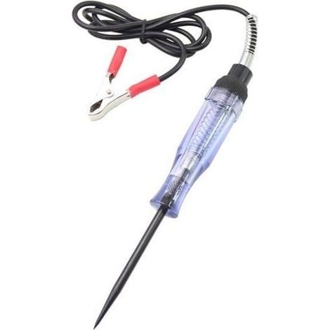 Tester of circuit electric 6V 12V 24V DC for car with long probe and bulb intgre PZCC (1/4)