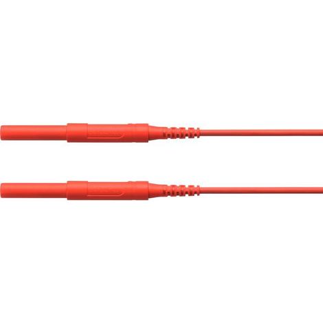 Schützinger HSPL 8568 / AWG16 / 200 / RT Puntali di sicurezza Spina 4 mm Spina 4 mm Rosso 1 pz.