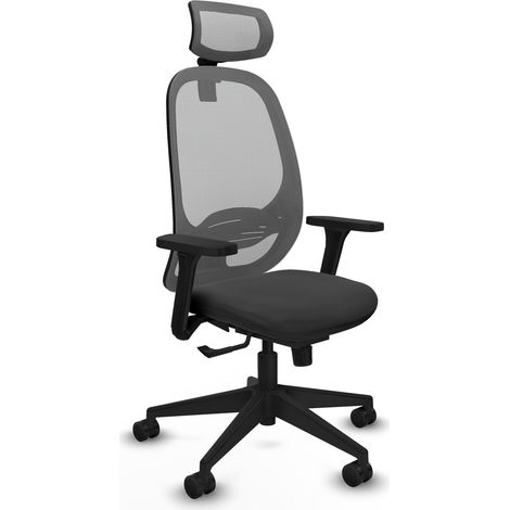 Chaise de bureau piqueras y crespo Cilanco noir soutien lombaire (1/2)