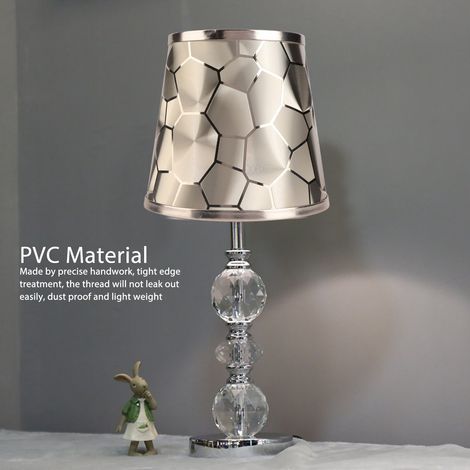 Abat-Jour Cylindrique PVC E14 pour Lampe de Bureau Murale ou Plafonnier - 2 Pièces Modernes (1/5)
