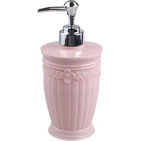 Flacon de gel hydroalcoolique sculpté de style européen, flacon à pression pour gel douche - Flacon distributeur de salle de bain vide et original (1/5)