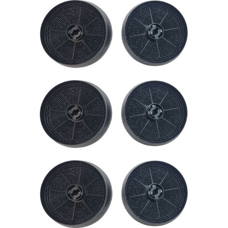 Ersatzteil - Set sechs Kohlefiltern ACM14 145x30mm -  - CANDY, ARISTON HOTPOINT, SOGELUX, AIRLUX, ROSIERES, BEKO, GLEMGAS, AYA, INDESIT, PROLINE, LEISURE, SAMSUNG, VALBERG, FAR, FRANCIA, ELCOLUX