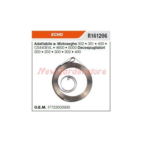 Molla avviamento ECHO motosega 302 351 400 decespugliatore 200 202 300 17722003930