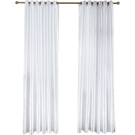 Rideau occultant style coréen blanc pour salle de bain et salon, décoration moderne
