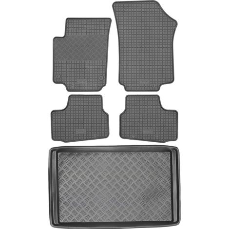 Volkswagen Up Hatchback de 2011. JUEGO: alfombrillas de goma para coche + alfombrilla para maletero.