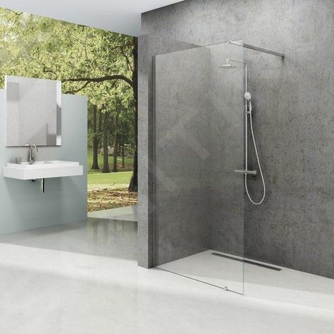 Ravak Walk-In - Paroi de douche Walk-in Wall 150, 1500x2000 mm, aluminium brillant/verre clair GW9WP0C00Z1 (1/5)