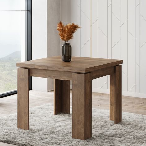 TAVOLO A LIBRO MOD. ULRICH CM 90X90 NOCE EASTWOOD (1/5)