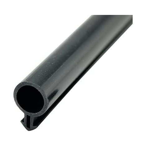 Joint d'étanchéité tubulaire creux en caoutchouc silicone pour porte et fenêtre. 10 m. en acier et plastique. type O (grand diamètre Ø 10 mm. noir) (1/4)