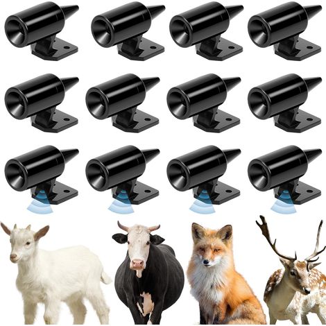 12 Pièces Sifflet Ultrason Anti Gibier pour Voiture, Noir (1/5)