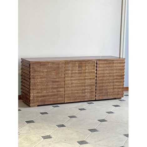 Buffet 3 portes bois manguier 160x43x64cm (1/4)