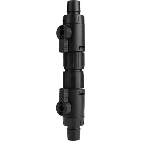 Valve de Tuyau d'aquarium, Clapet de Tuyau de Filtre de Réservoir de Poissons, Connecteur Tuyau d'aquarium, Adaptateur Vanne de Contrôle de l'eau avec Poignée à Dégagement Rapide de 12/16mm