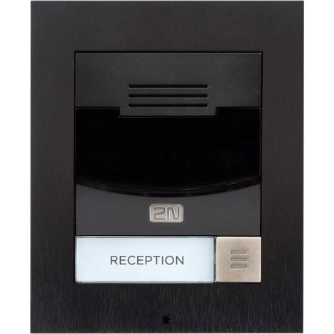 2N IP SOLO Pulsantiera compatta con telecamera, Nero