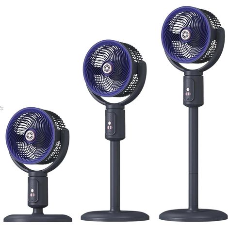 Ventilateur tour réglable, oscillateur sur pied rechargeable