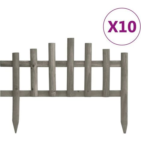 Bordure de jardin, 10 pièces, cèdre, 4,4 mètres (1/5)