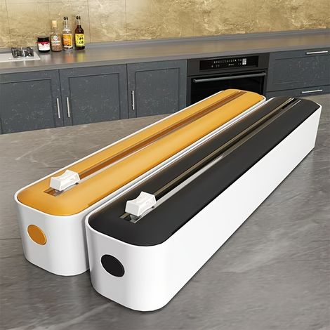 ensembles Distributeur de film alimentaire coupe mastic cuisine papier d' vulcanisé et ciré Plastique Aluminium (1/5)