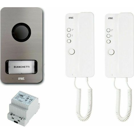 kit citofono Urmet bifamiliare 2 famiglie 1122/602