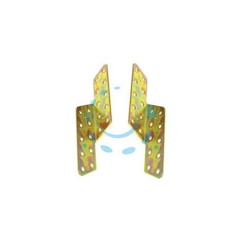 PIASTRA DI GIUNZIONE ANGOLARE SFALSATA 781 - mm.35x170x2 spess. - DX