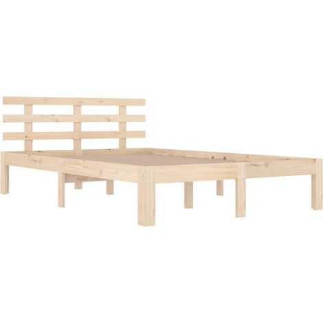 Estructura de cama sin colchón madera maciza 160x200 cm vidaXL