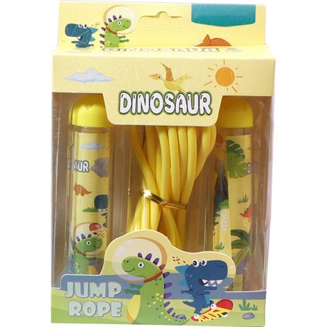 Corde à sauter enfant PVC dinosaure mignon dessin animé sans noeud vitesse rapide entraînement fitness exercice salle classe lot récompense maternelle (1/5)