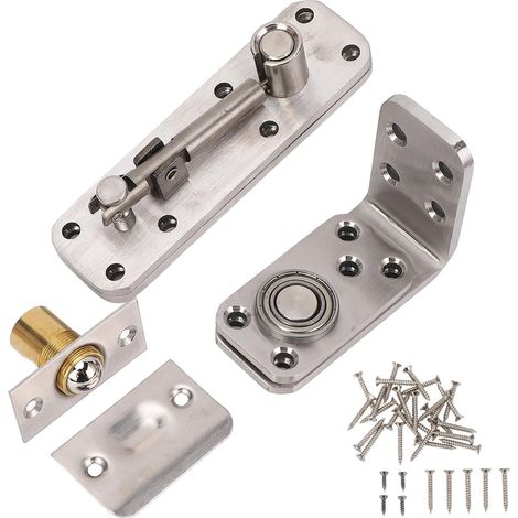 la charnière de porte dissimulée, argent brossé en inox (1/5)
