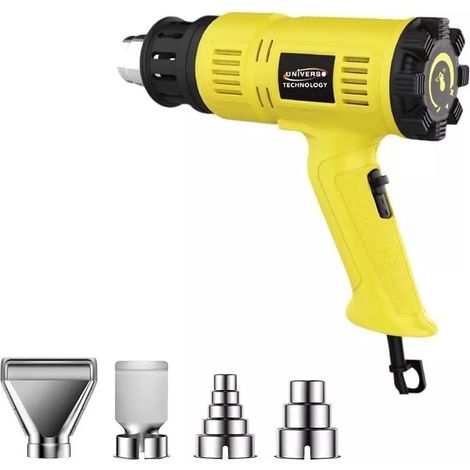 Pistola Termica Aria Calda 2000 W Sverniciatore Phon 2 Velocita 4 Accessori Qr-