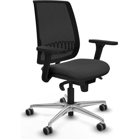 Silla oficina piqueras y crespo Alares cuero sintético gris (1/2)