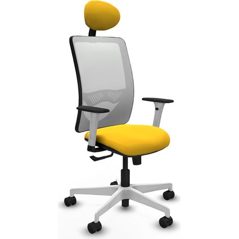 Sedia da ufficio piqueras y crespo Zulema giallo similpelle (1/2)