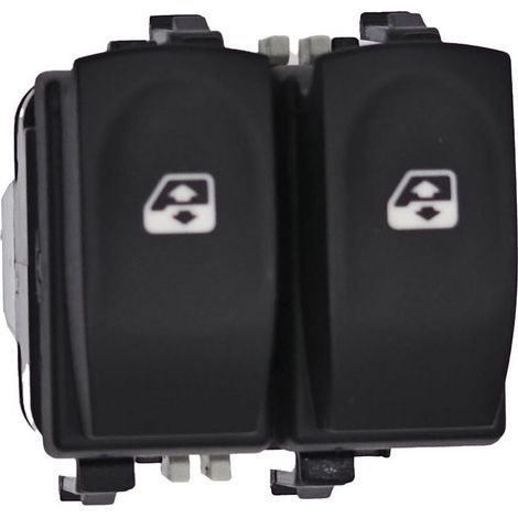 8200214939 Bouton de commande de lève-vitre électrique automobile/régulateur de vitre, compatible avec Renault Clio 3, commande la montée et la descente de la vitre électrique. (1/4)